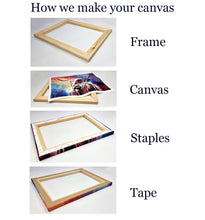 Laad de afbeelding in galerijviewer, Curious Little Owl In Broken Window Of Abandoned House Netherlands Wall Art Print On Canvas Picture For Home Office Decor