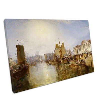 Joseph Mallord William Turner The Harbor of Dieppe Reproduction Wall Art Print Picture For Home Office Decor