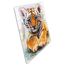 Load image into Gallery viewer, Little Tiger Cub Watercolour Painting Art Canvas Wall Art Print On Canvas Picture For Home Office Decor
