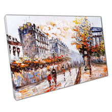 Load image into Gallery viewer, Street View Of Paris In Autumn Colourful Oil Painting Wall Art Print On Canvas Picture For Home Office Decor
