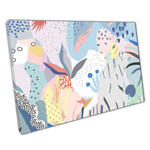 Laad de afbeelding in galerijviewer, Creative Artistic Abstract Floral Nature Inspired Trendy Pastel Hue Digital Artwork Wall Art Print On Canvas Picture For Home Office Decor
