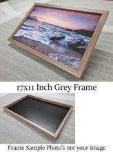 Load image into Gallery viewer, 3D Illustration Style Delicate Pink Gold Roses Reflecting In Grey Marble Wall Art Print on Paper Framed Picture print
