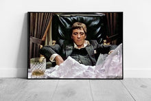 Load image into Gallery viewer, American gangster Tony Montana Scarface Film Ready to Hang Wall Art Print on Paper Framed Picture print
