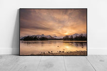 Laden Sie das Bild in Galerie -Viewer, Lake District National Park Catbells above Derwent Water Cumbria Wall Art Print on Paper Framed Picture print
