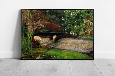John Everett Millais Ophelia Wall Art Print on Paper Framed Picture print