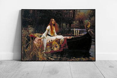 John William Waterhouse The Lady of Shalott Ready to Hang Wall Art Print Framed Picture print