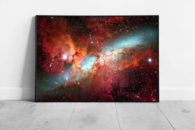 Galaxies And Nebula In Deep Space Wall Art Print on Paper Framed Picture print
