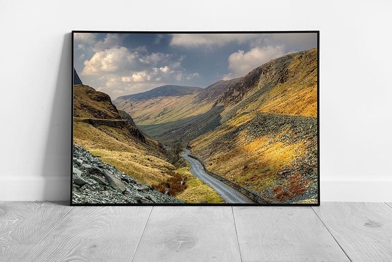 Keswick Honister Pass Slate The Lake District Cumbria Ready to Hang Wall Art Print Framed Picture print