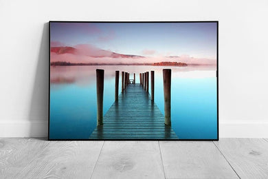 Ashness Pier Derwentwater Keswick The Lake District National Park Wall Art Print Framed Picture print