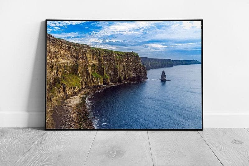 Cliffs of Moher Burren County Clare Ireland seascape Ready to Hang Wall Art Print Framed Picture print