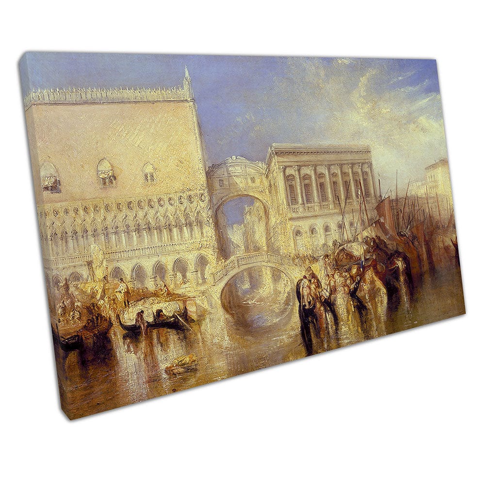 Joseph Mallord William Turner Venecia El puente de suspiros Reproducción Arte de pared Impresión de lona montada