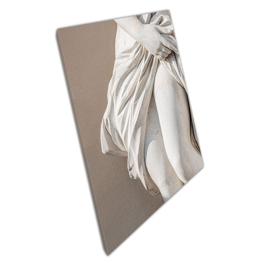 Ancient Statue Of Renaissance Era Woman's Legs Germany Wall Art Print On Canvas Mounted Canvas print