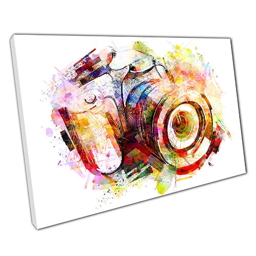 Print on Canvas watercolour Camera Ready to Hang Wall Art Print Mounted Canvas print
