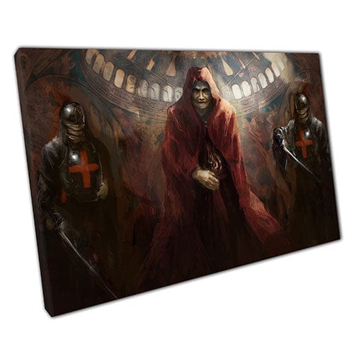 Afdrukken op canvas krijger Knights klaar om canvas muurkunst afdrukken gemonteerd canvas te hangen