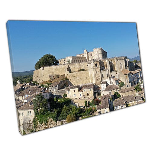 Imprimir en lienzo Grignan Village Francia listo para colgar Arte de pared Impresión de lona montada