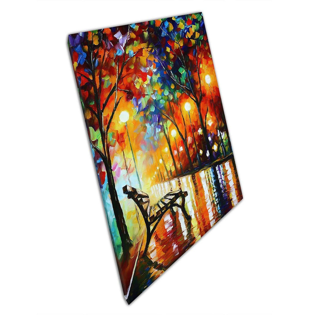 Loneliness of Autumn by Leonid Afremov Canvas Wall Art print on canvas Picture for Home Office Decor