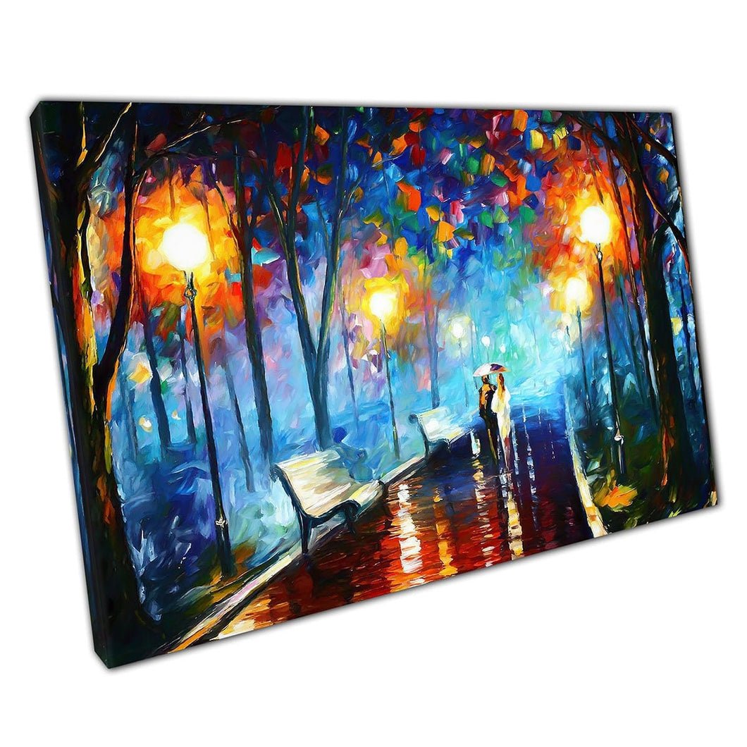 Kleurrijk paar schilderen print canvas muur kunst print op canvas foto voor thuiskantoor decor