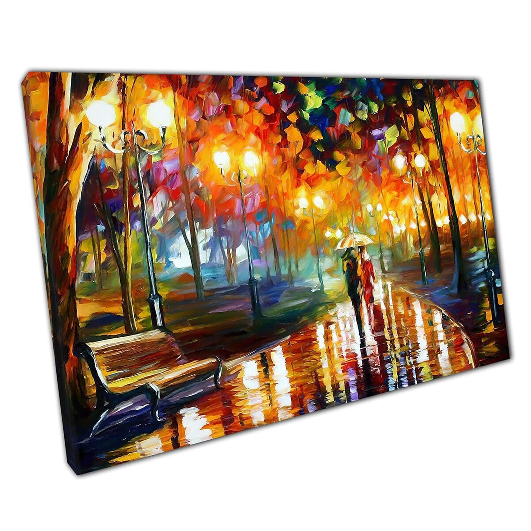 Kleurrijke regen schilderij print canvas muur kunst print op canvas foto voor thuiskantoor decor
