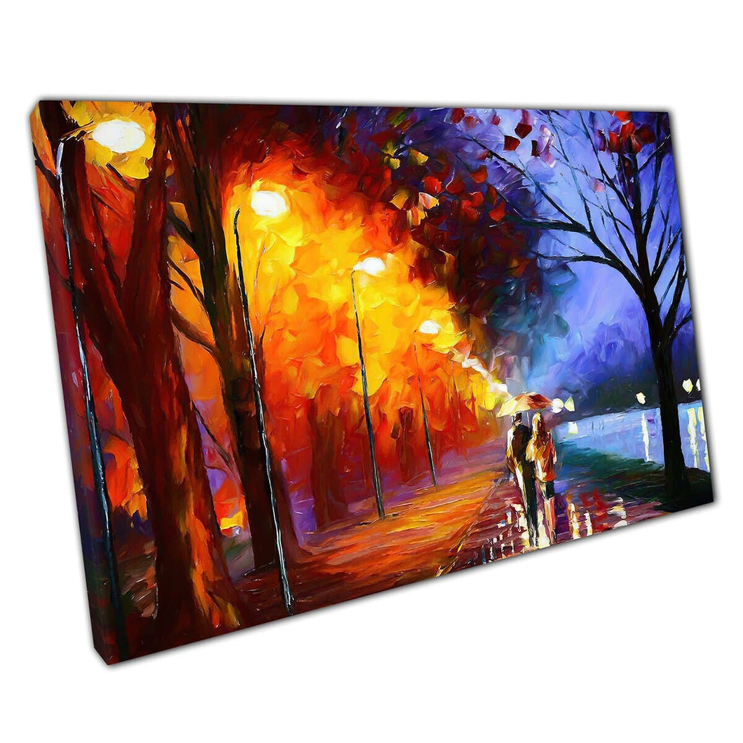 Kleurrijke wandeling schilderij print canvas muur kunst print op canvas foto voor thuiskantoor decor