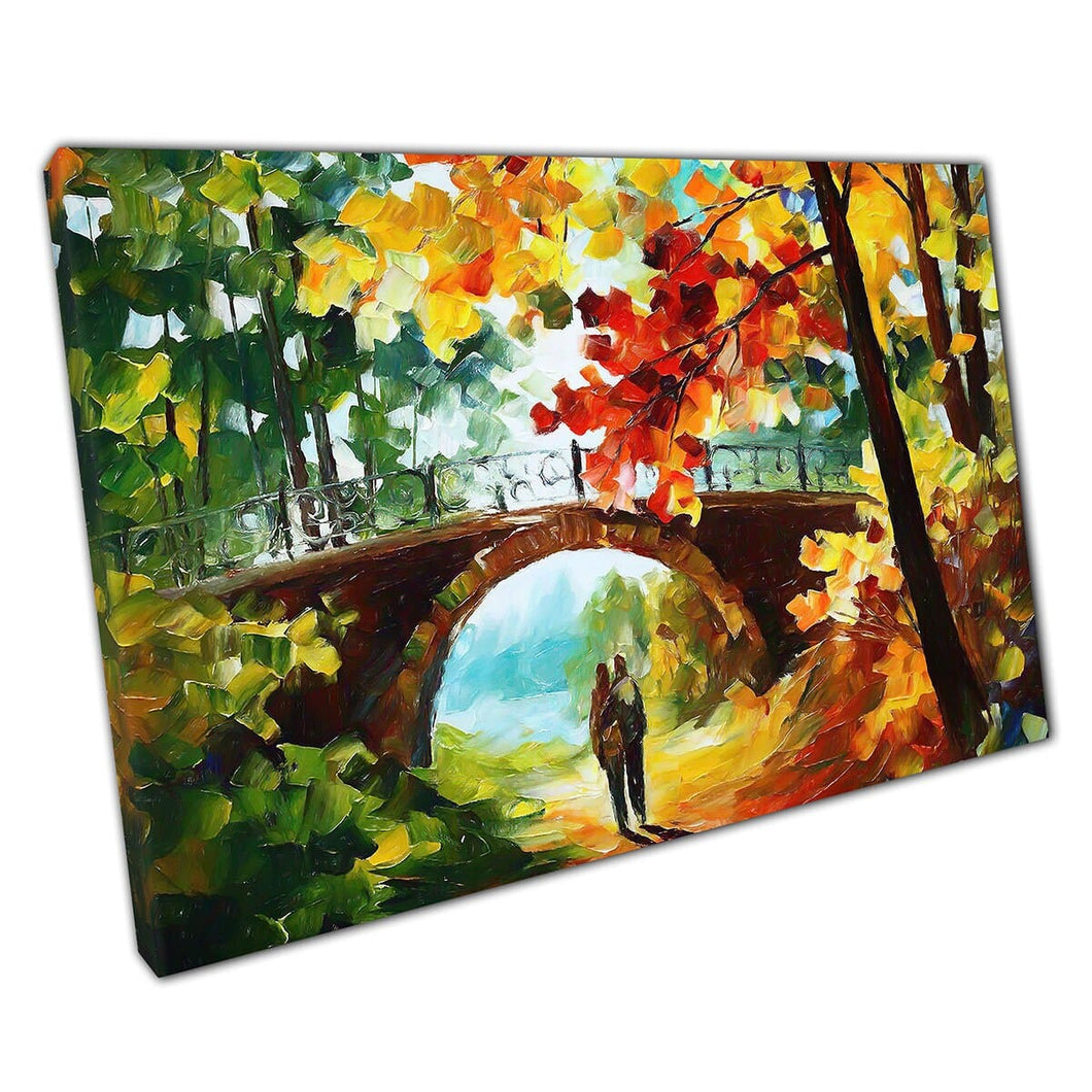 Kleurrijk vergeten door Leonid Afremov Canvas Wall Art Print op canvas foto voor thuiskantoor decor