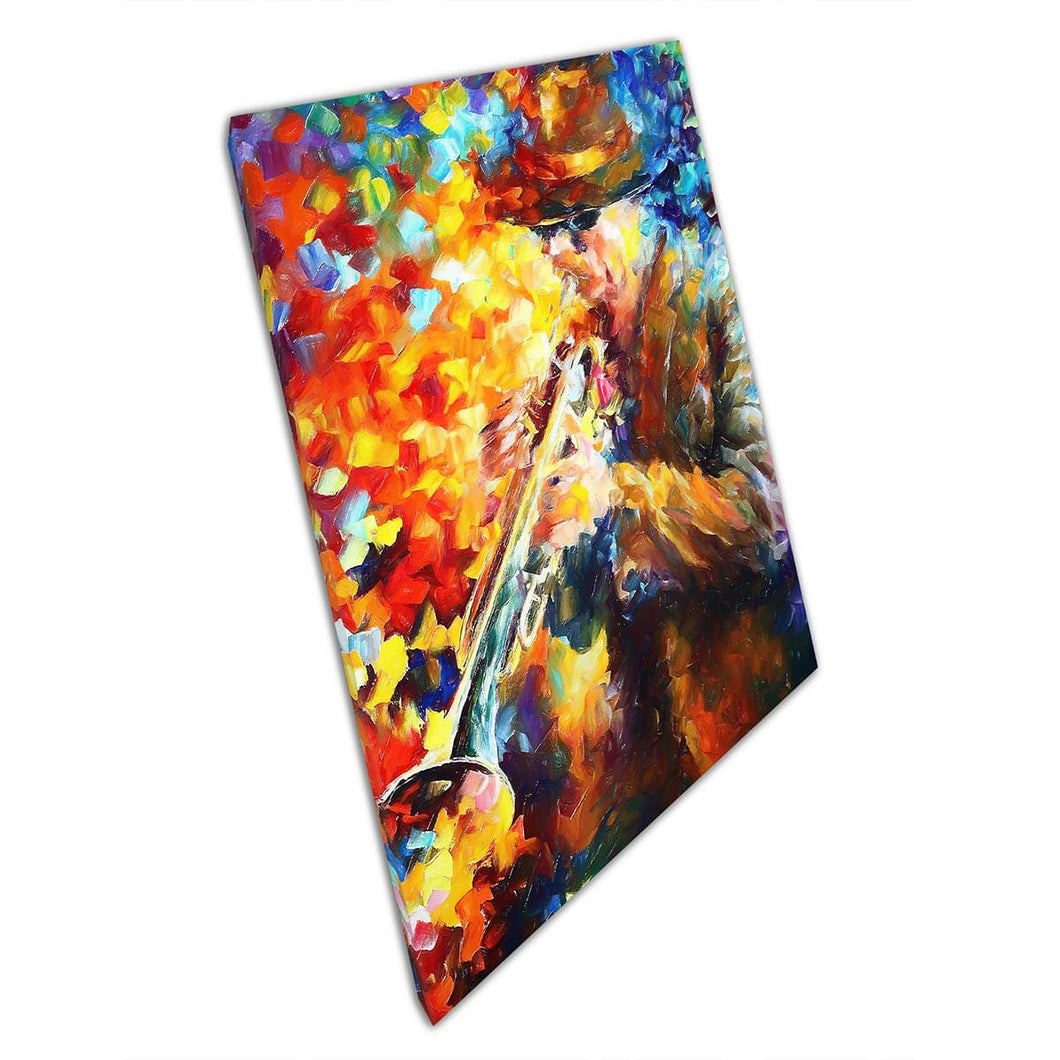 Trompeta musical de Leonid Afremov Canvas Wall Art Impress en la imagen de lienzo para la decoración de la oficina en casa
