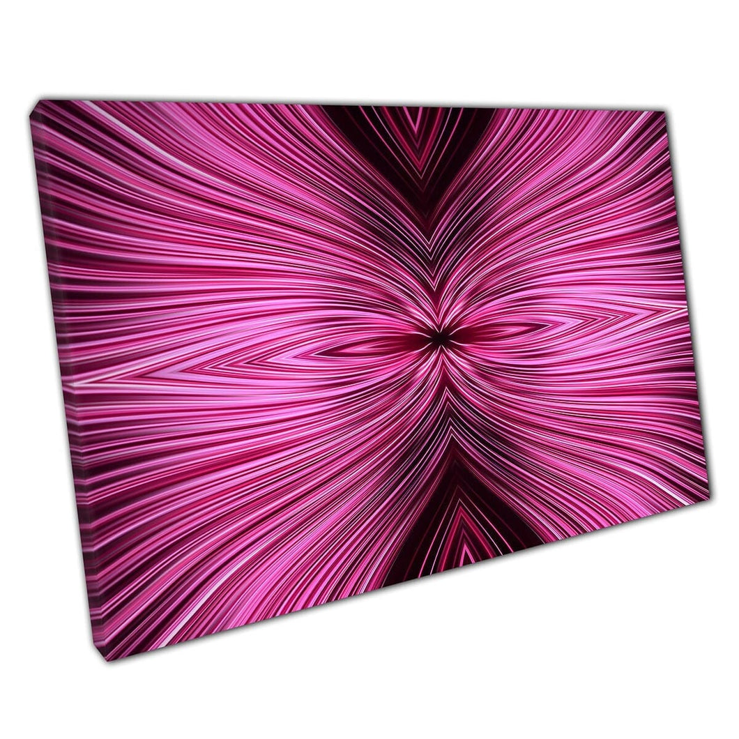Digitaal gegenereerde roze tint radiale kleur eigentijdse moderne kunstwerken muurkunst print op canvas gemonteerde canvas print