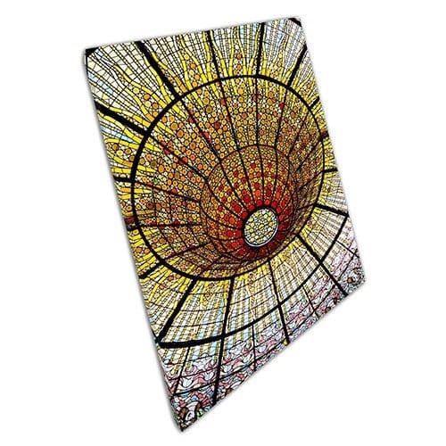 Afdrukken op canvas gebrandschilderd glas decoratief koepelwandwand kunst print gemonteerd canvas print