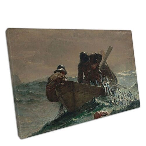 Stampa su canvas Winslow Homer The Herring Net Wall Art pronto a appendere