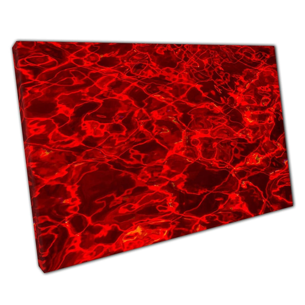 Composizione digitale astratta insolita spettrale di misteriosa stampa a parete liquida rossa a flusso rossa su tela stampa di tela montata