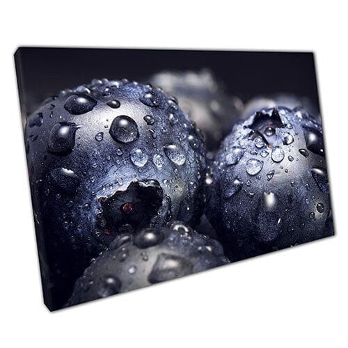 Print on Canvas Blue Berries Ready to Hang Canvas Wall Art Print Mounted Canvas print