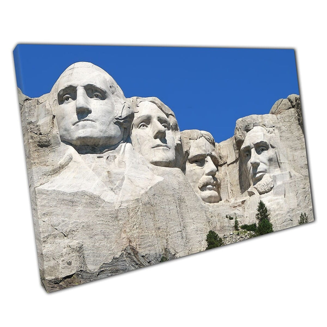 Mount Rushmore National Memorial Keystone South Dakota beroemde monumentale muurkunstafdruk op canvas gemonteerde canvas print