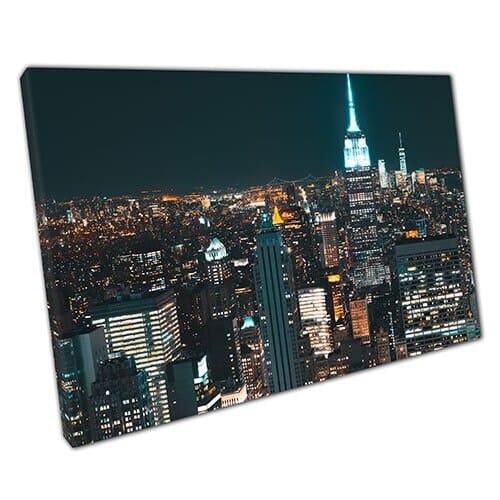 Stampa su tela di New York Skyline Pronto per applicare la canna da parete in tela stampare tela montata