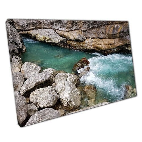 Afdrukken op canvas alpen van hoge Provence Klaar om muurwand te hangen afdrukken gemonteerde canvas print