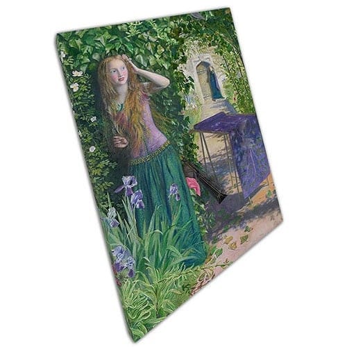 Canvas print Arthur Hughes Fair Rosamund Reproductie Wall Art Print op canvas gemonteerde canvas print