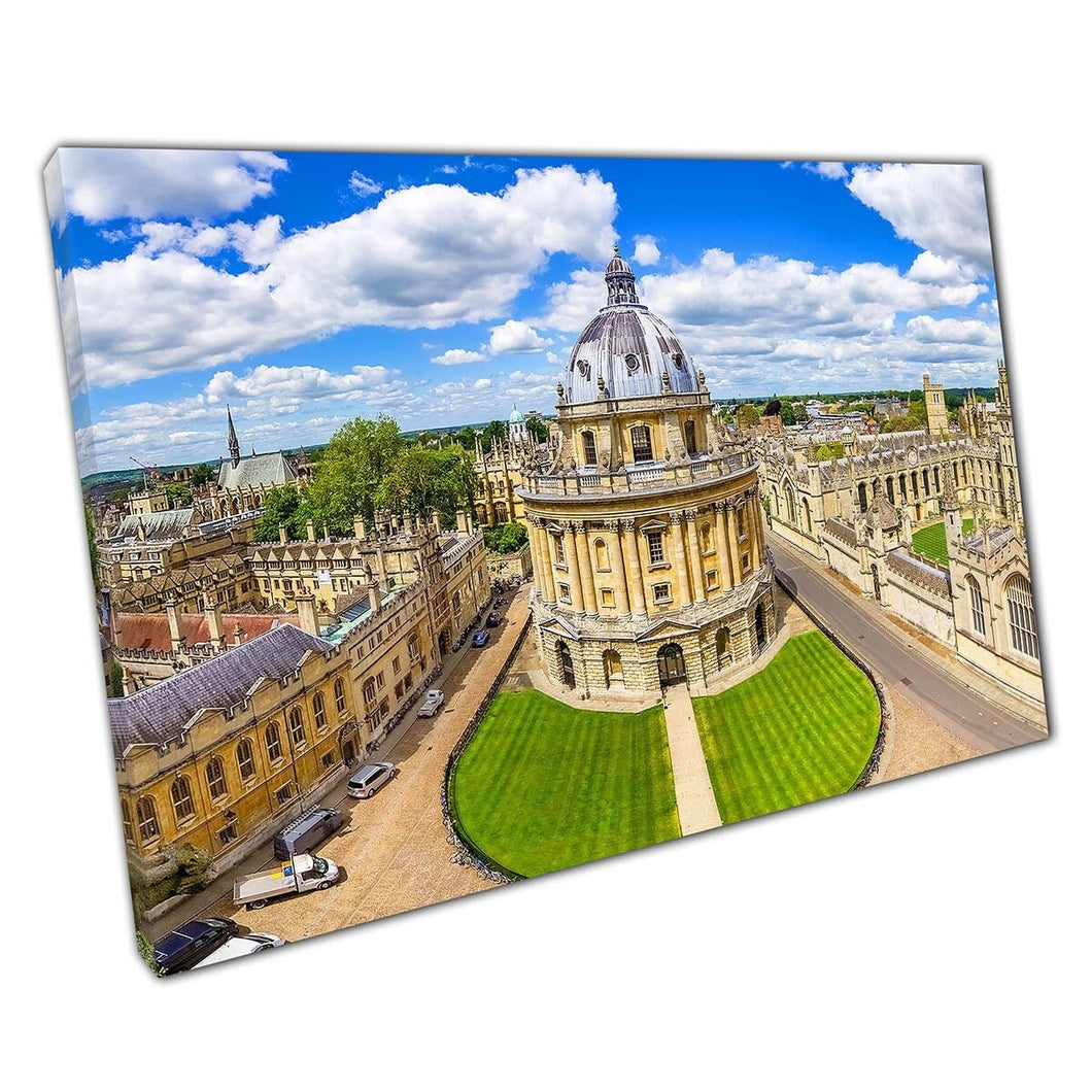 Bodleian Library All Souls College Landmarks Oxfordshire Engeland Wall Art Print op canvas gemonteerde canvas print