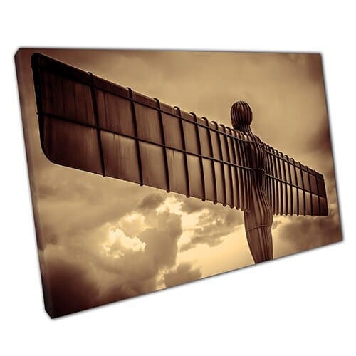 Stampa su tela Angel of the North Ready to Wall Art Stampa di tela montata Montata