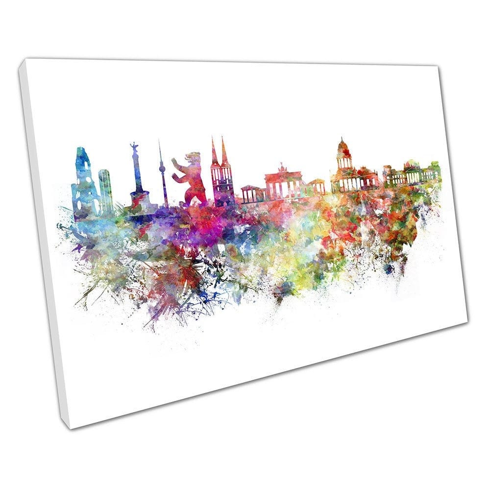 WaterColor City of Berlino Germania Pinti di riferimento PRONTY PER IL MOLTO MOLTO ART MONTRIA MONTENE MONTRO