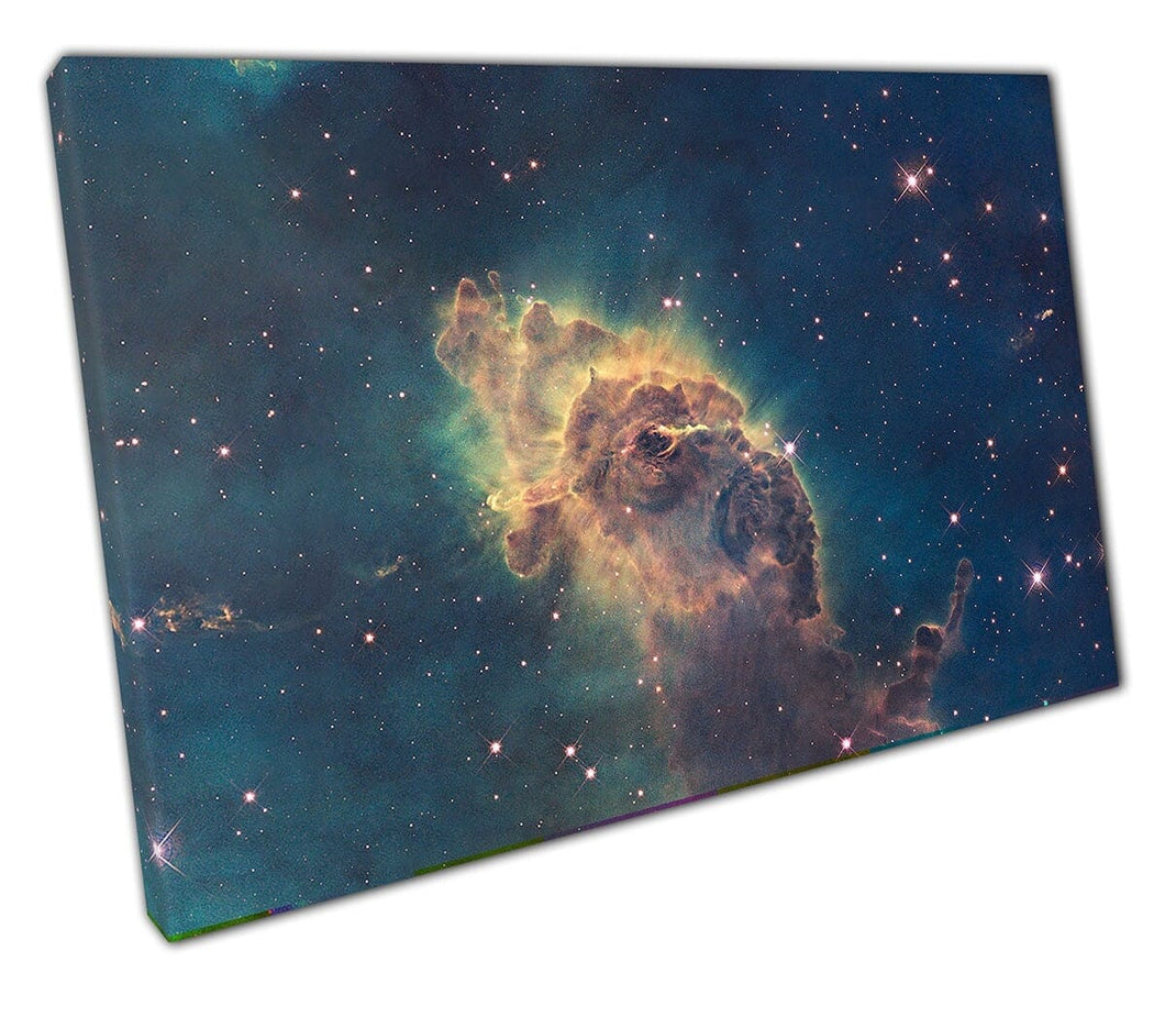 Carina Nebula -ruimte klaar om muurwand te hangen op canvas gemonteerde canvas print