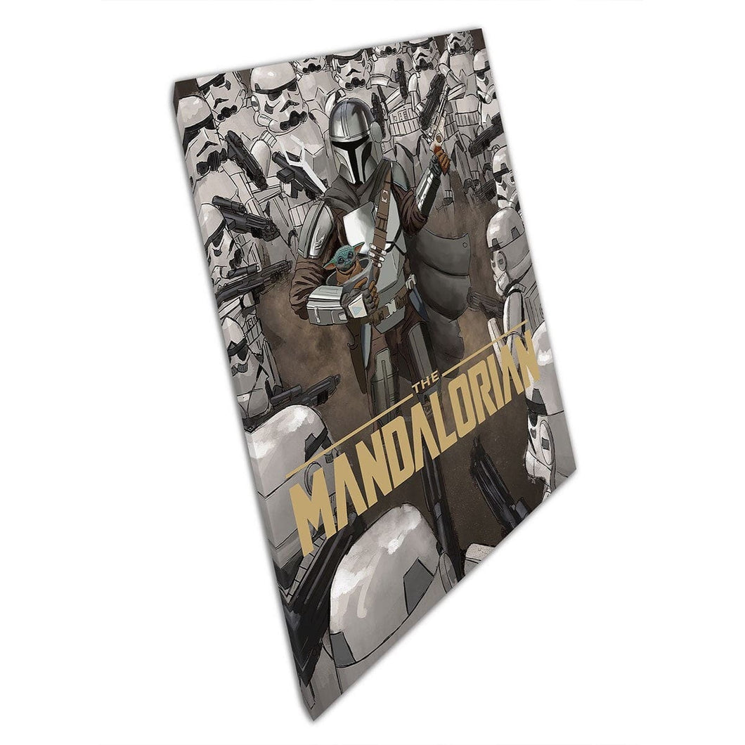 The Mandalorian Canvas Wall Art print on canvas Mounted Canvas print