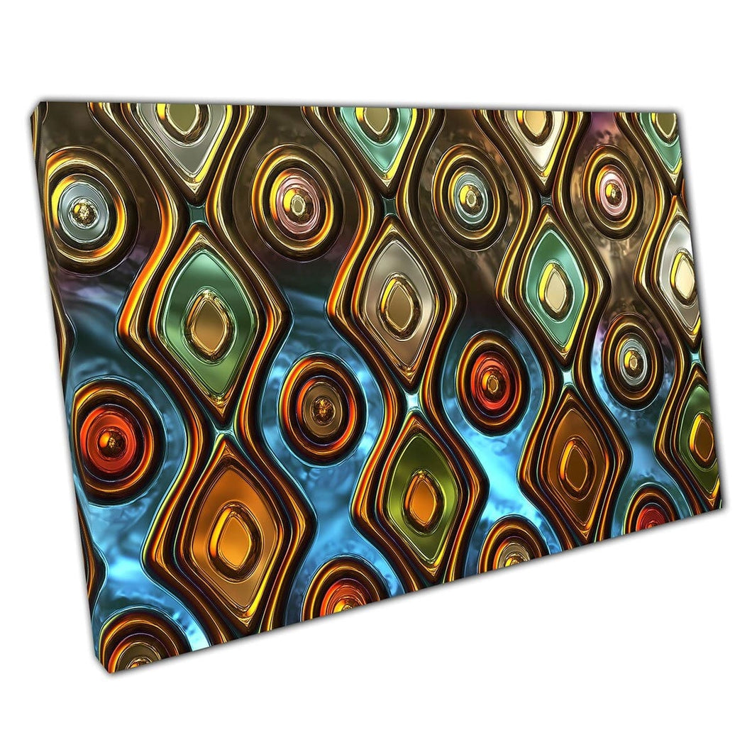 Multicolour 3D Abstract Illustration Style Stampa moderna contemporanea moderna stampa su tela tela stampata
