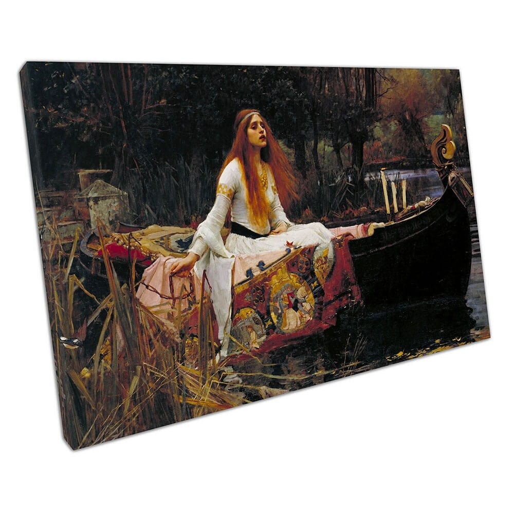 John William Waterhouse The Lady of Shalott Ready to Hang Wall Art Print Mounted Canvas print