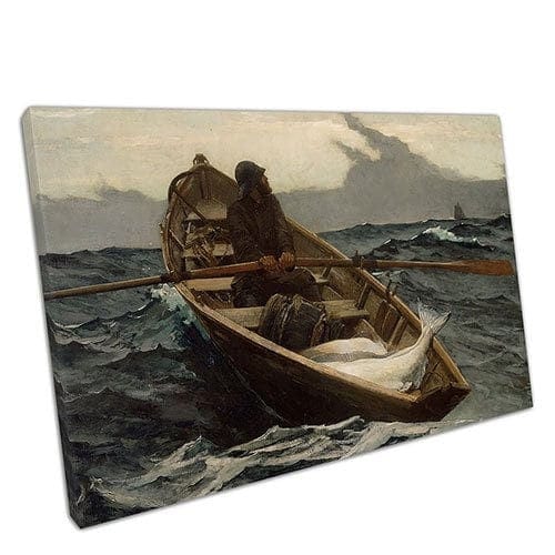 Stampa su canvas Winslow Homer The Fog Avvertenza di riproduzione Wall Art Pronto da appendere