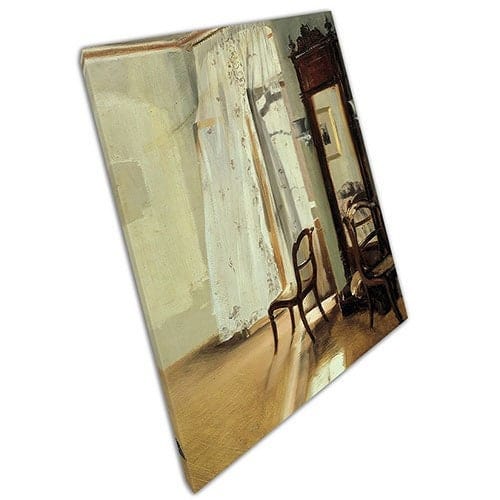 Canvas print adolph menzel das balkonzimmer reproductie muurkunst print op canvas gemonteerde canvas print