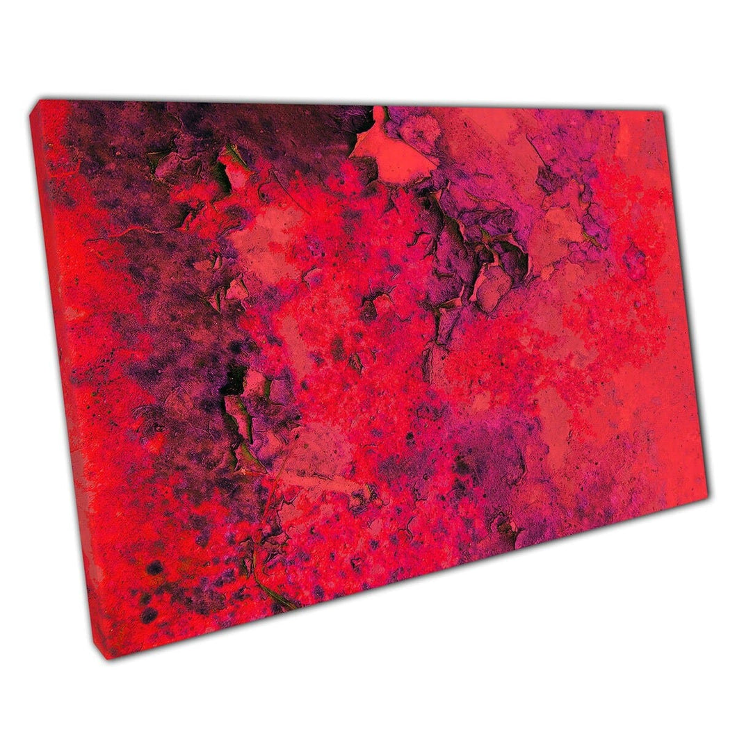 Vibrant astratto rosa rosso misterioso rancore misterioso stampato d'arte da parete per texture peeling su tela stampata in tela
