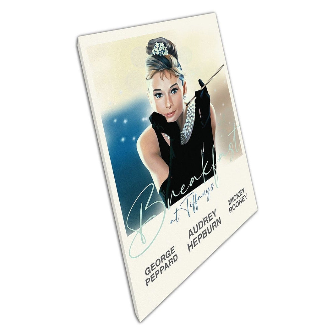 Audrey hepburn breakfast at tiffany's Canvas Wall Art print on canvas Mounted Canvas print