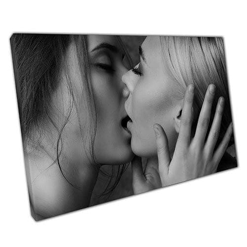 Print on Canvas Kiss the Girl Ready to Hang canvas Wall Art Print Mounted Canvas print