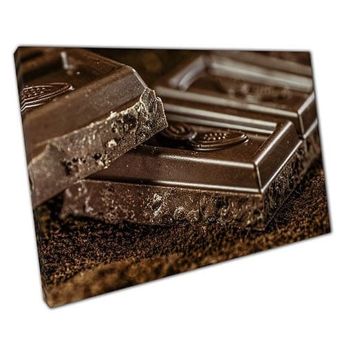 Stampa su tela Dark Chocolate Pronto per appendere la parete Stampa di tela montata