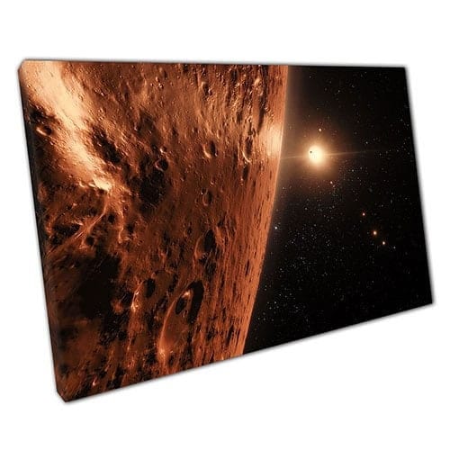 Canvas Print Space Art klaar om muurwand te hangen op canvas gemonteerde canvas print