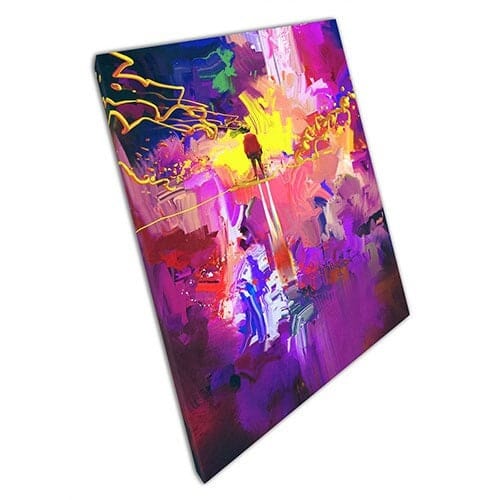 Print on Canvas Abstract Colourful Canvas Wall Art Ready To Hang Print Mounted Canvas print