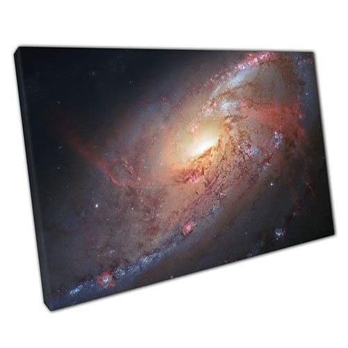 Canvas print prachtige spiraalvormige sterrenstelruimte muurkunst print op canvas gemonteerde canvas print